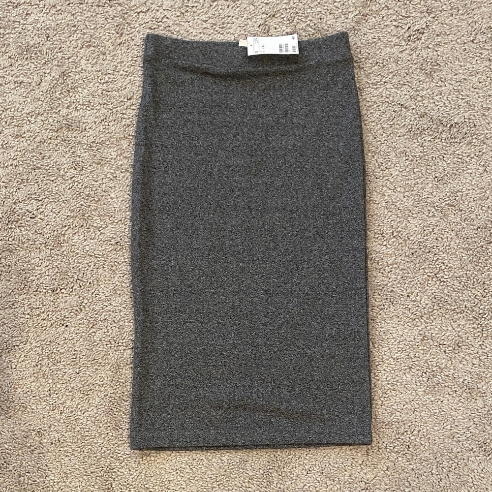 Charcoal MIDI Pencil Skirt for Women